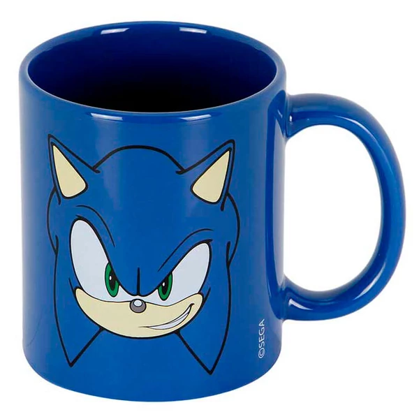 Sonic a sündisznó arc mintás bögre