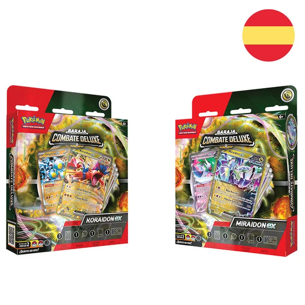 Spanyol Pokemon Koraidon & Miraidon gyűjtői válogatott harci pakli