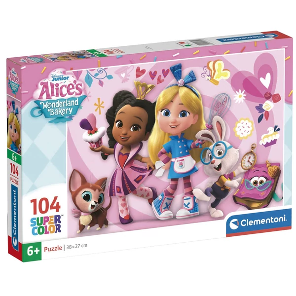 Disney Alice Csodaországban péksége puzzle 104 db-os
