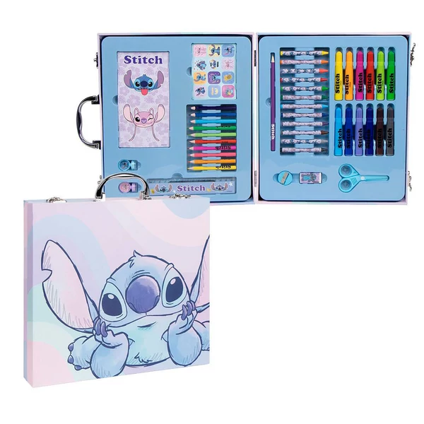 Disney Stitch színező tolltartó készlet
