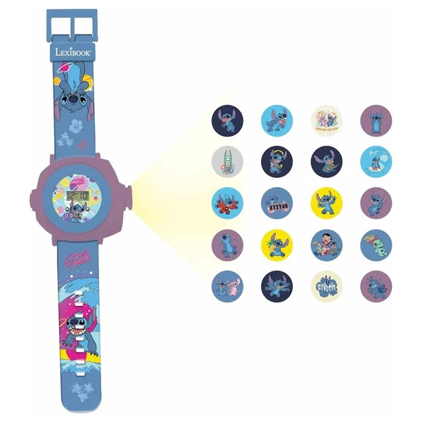 Disney Stitch digitális projektoros óra