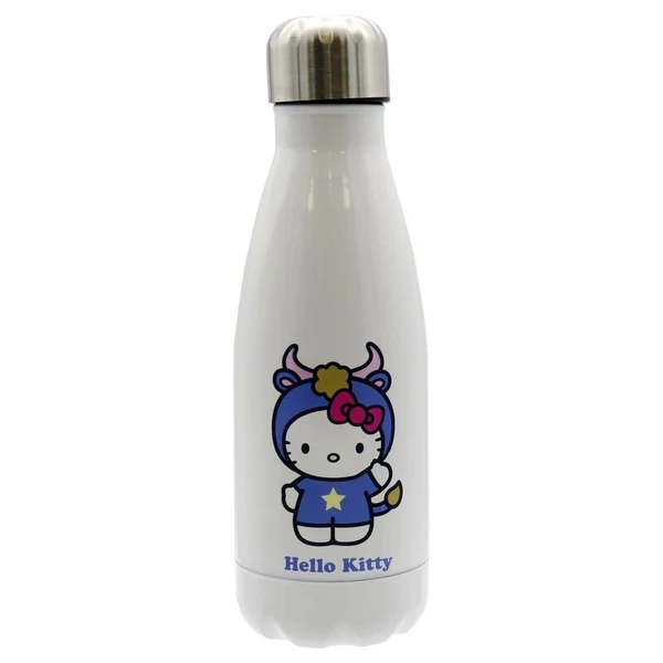 Hello Kitty Bika csillagjegyű rozsdamentes acél kulacs, 550 ml