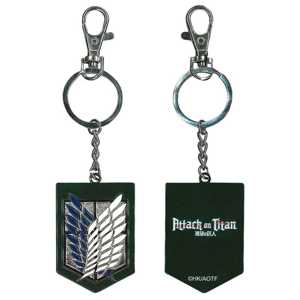 Attack on Titan logós fém kulcstartó