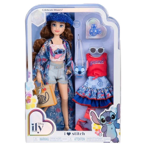 Disney Stitch ily 4Ever divatbaba (28 cm)