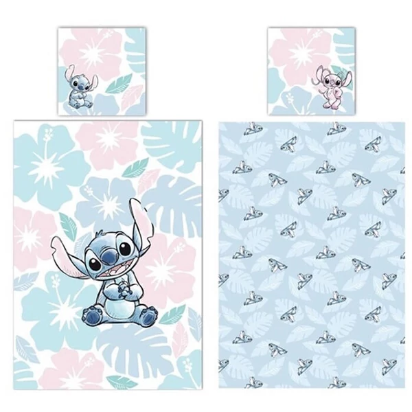 Disney Stitch kevertszálas pamut ágyneműhuzat garnitúra, 135-ös ágyhoz