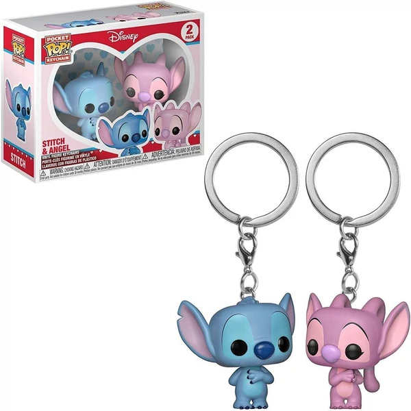 Pocket POP 2 db-os kulcstartó csomag Disney Stitch és Angel