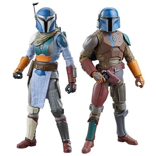 Star Wars The Mandalorian - Mandalóri és Shriek-Hawk kiképzők 2 figurás készlet 15 cm