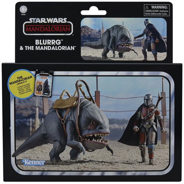 Star Wars The Mandalorian - Blurrg & A Mandalóri készlet 2 figura 9,5 cm