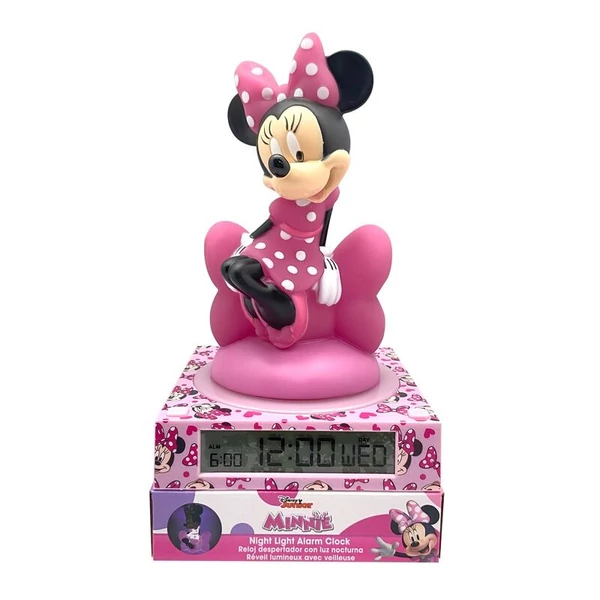 Disney Minnie 3D lámpa ébresztőórával