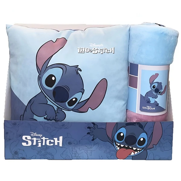 Disney Stitch polár takaró + párna szett