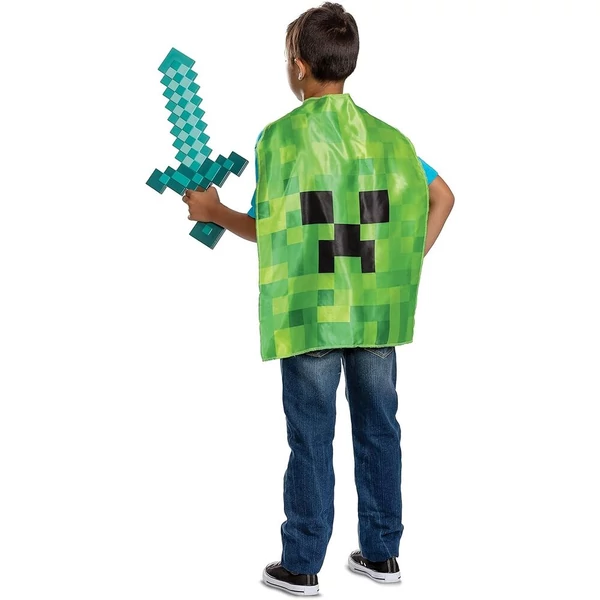 Minecraft köpeny + kard szett