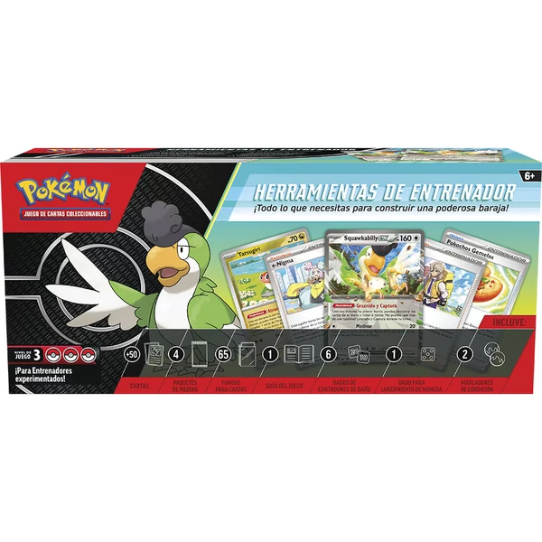 Spanyol Pokemon Trainers Tools gyűjtői kártyajáték doboz