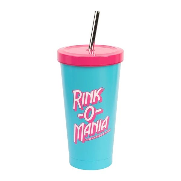 Stranger Things Rink-O-Mania szívószálas pohár, 550 ml
