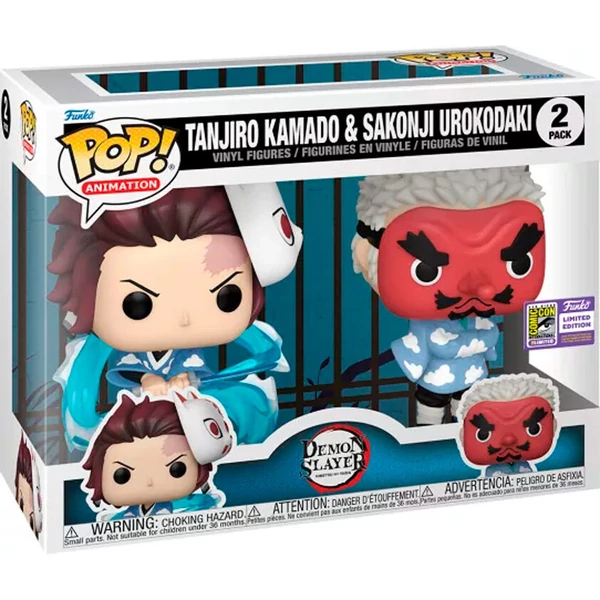 POP csomag 2 figura Demon Slayer Kimetsu no Yaiba Tanjiro Kamado & Sakonji Urokodaki