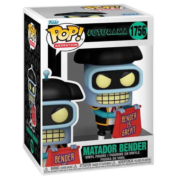POP figura Futurama Matador Bender