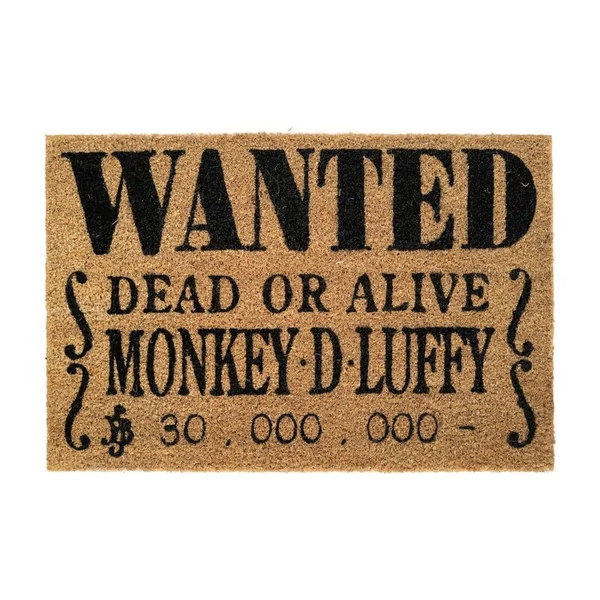 One Piece 'Wanted Monkey D Luffy' lábtörlő