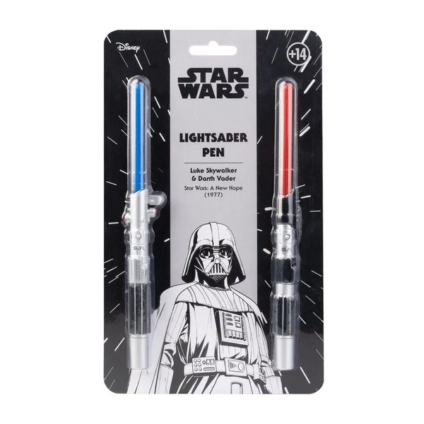 Star Wars fénykard toll készlet - 2 db világító toll