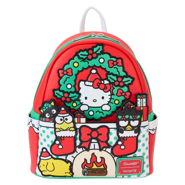 Loungefly Sanrio Hello Kitty Karácsonyi hátizsák 26cm