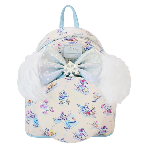 Loungefly Disney Mickey és barátai Winter Wonderland hátizsák + fejpánt szett 26cm