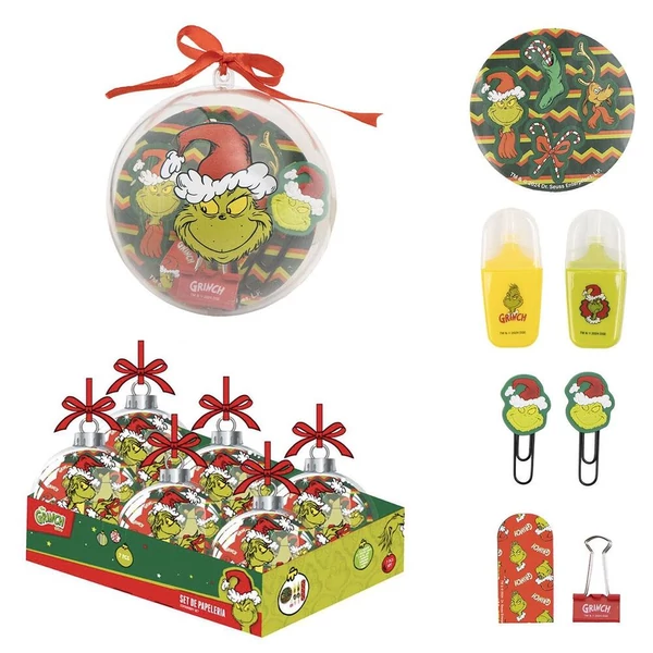 Grinch írószeres karácsonyi gömb