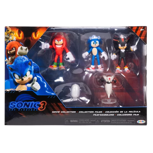 Sonic 3-as csomag figurák 6 cm