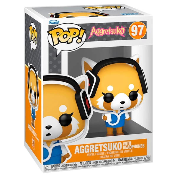 Aggretsuko - Aggretsuko fejhallgatóval POP figura