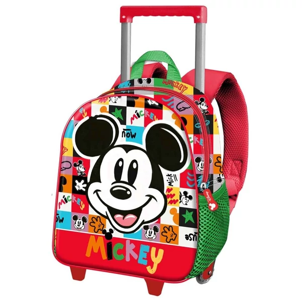 Disney Mickey Mood 3D gurulós hátizsák 34cm