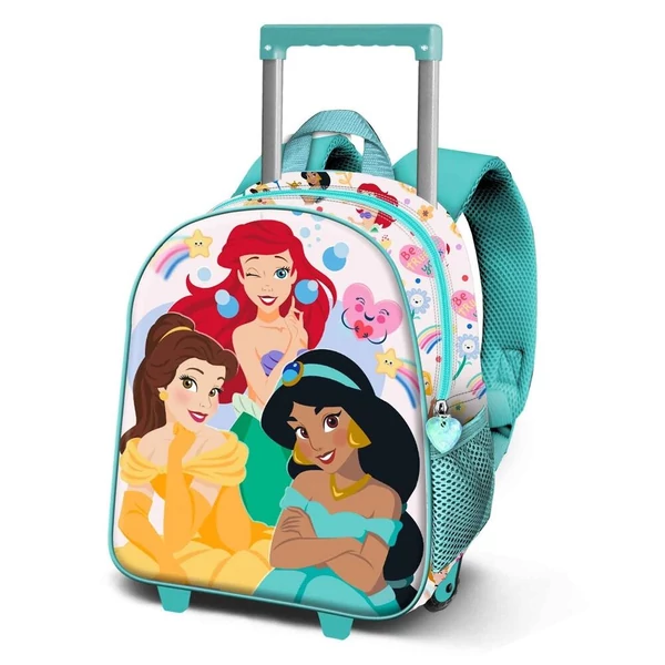 Disney Hercegnők Rainbows 3D gurulós hátizsák 34cm
