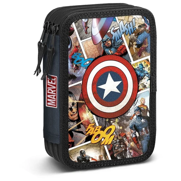 Marvel Amerika Kapitány Képregény tripla tolltartó