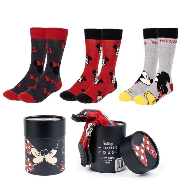 Disney Minnie 3 pár válogatott felnőtt zokni