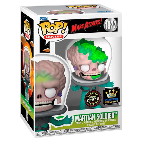 POP figura Támadás a Marsról Marsi katona Exkluzív Chase