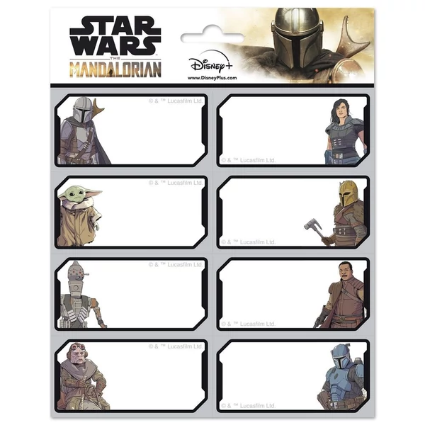 Star Wars Mandalorian öntapadós címkék