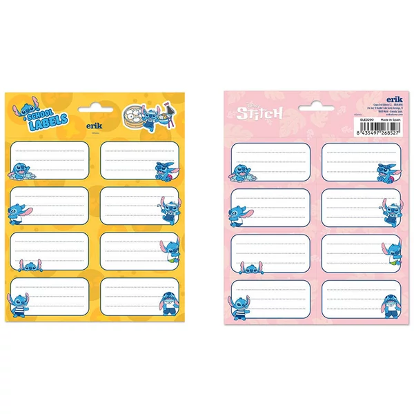 Disney Stitch válogatott öntapadós címkék