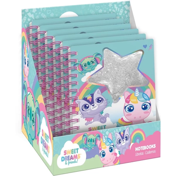 Sweet Dreams csillámos füzet