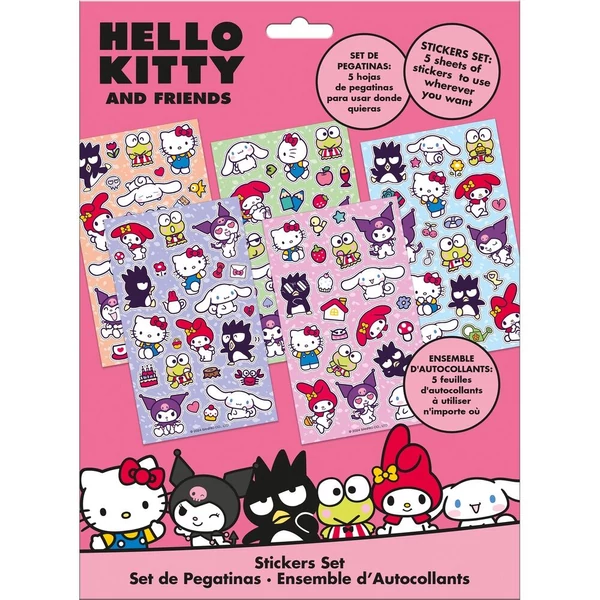 Hello Kitty és barátai matrica készlet