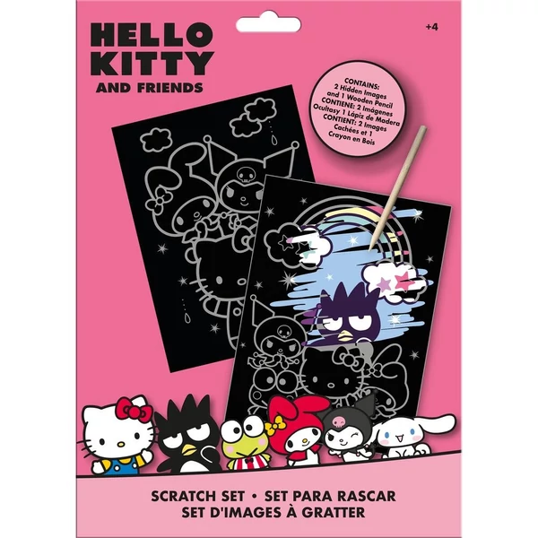Hello Kitty és barátai karcfestő készlet