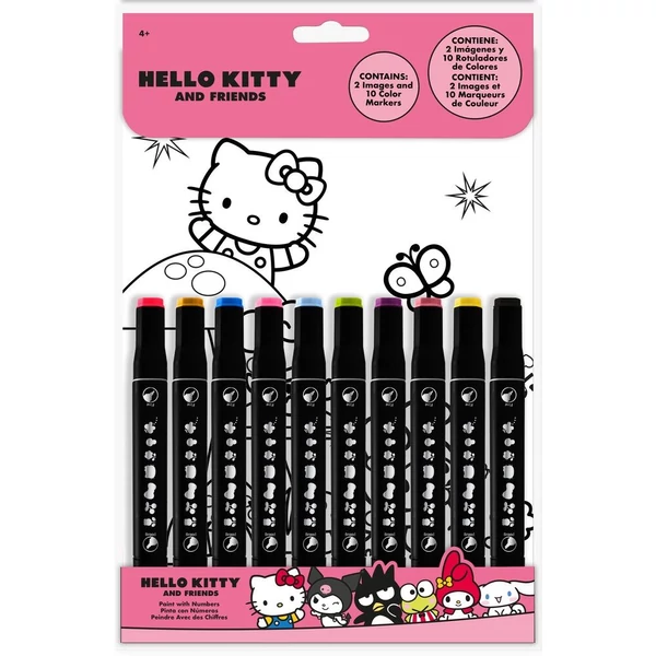 Hello Kitty és barátai számfestő készlet