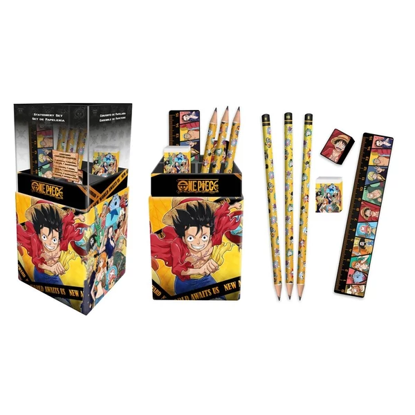 One Piece tolltartók írószerekkel