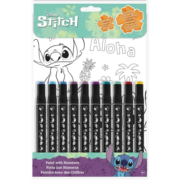Disney Stitch számfestő