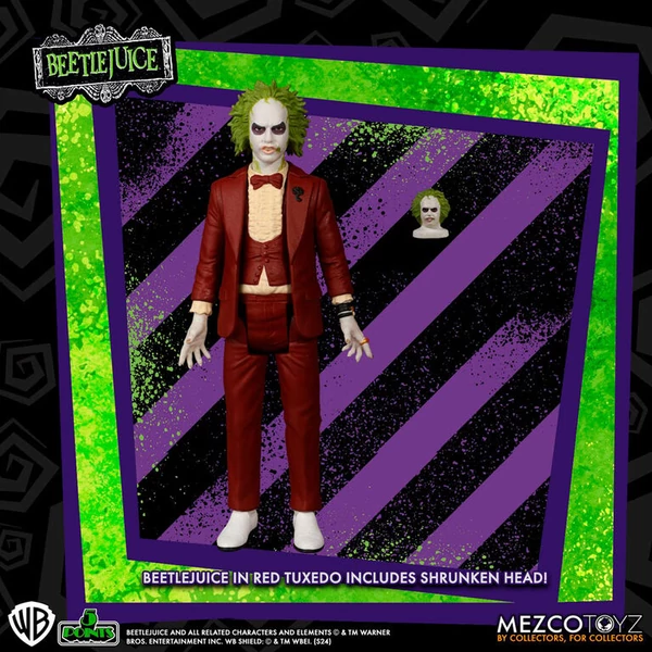 Beetlejuice - Beetlejuice vörös szmokingos figura 9,5cm