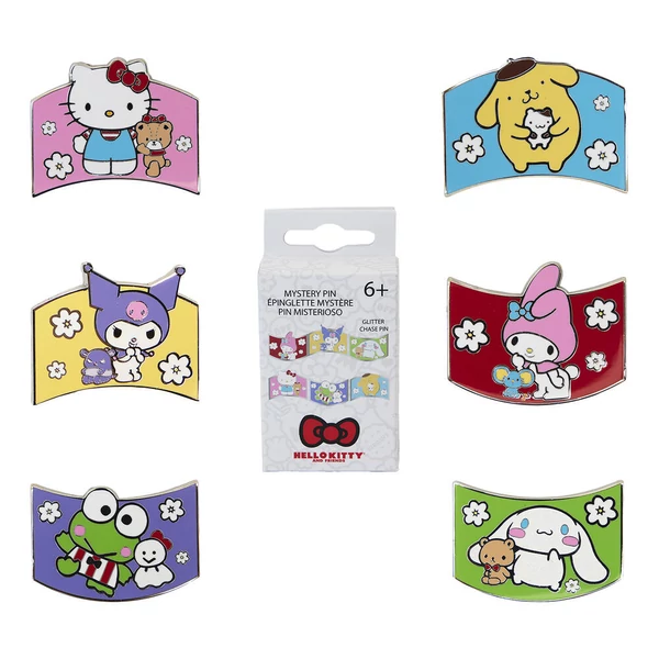 Loungefly Hello Kitty és barátai meglepetés zománcozott kitűző - többféle