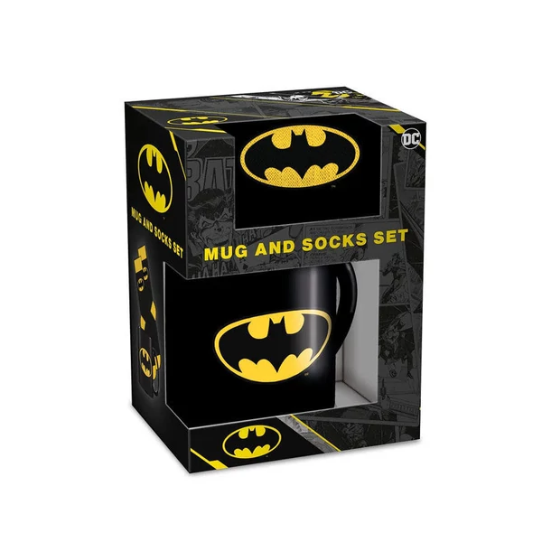 DC Comics Batman Logo bögre és zokni készlet