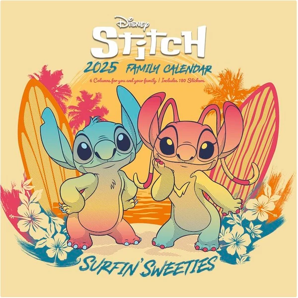 Disney Stitch családi tervező naptár