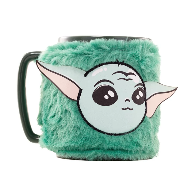 Star Wars Mandalorian Grogu bögre plüss huzattal 440 ml