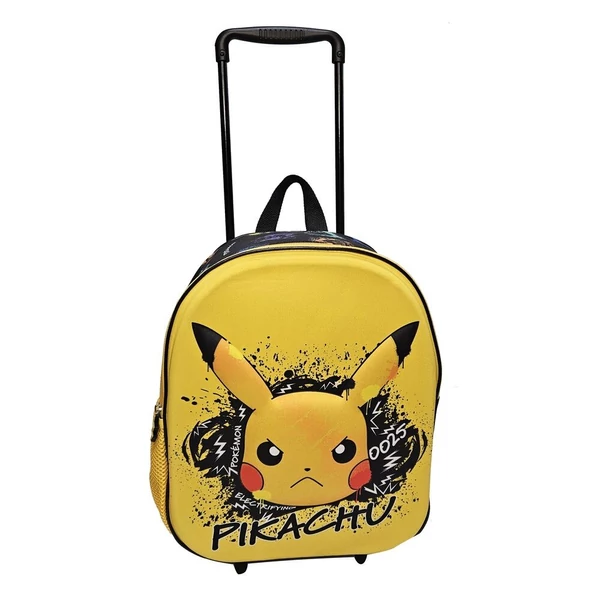 Pokémon Skate Face 3D gurulós hátizsák 32 cm