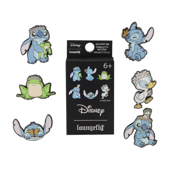 Loungefly Disney Stitch Mystery Blind Box zománcozott kitűző