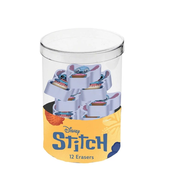 Disney Stitch kocka – 12 darab radírral