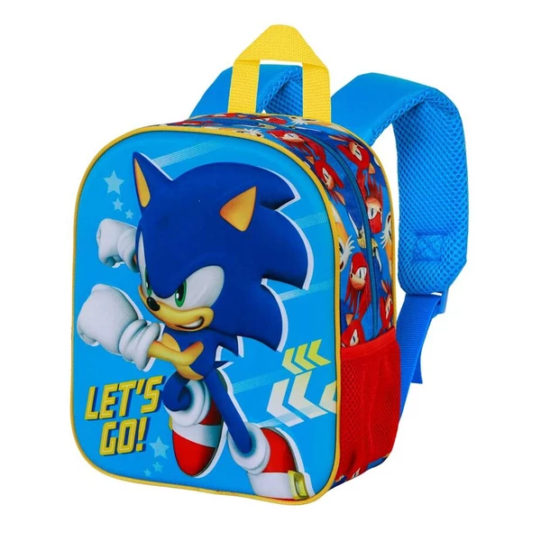 Sonic a sündisznó 'Go' 3D hátizsák 31cm