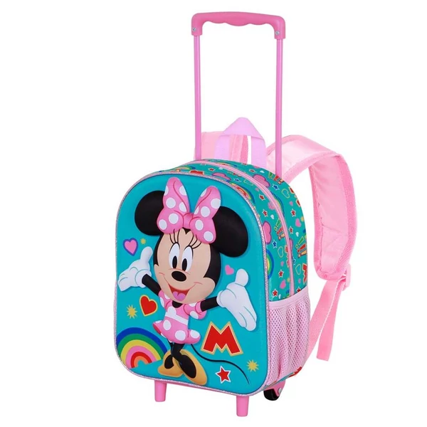 Disney Minnie Greet 3D gurulós táska, 34 cm