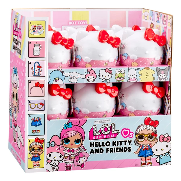 L.O.L. Surprise válogatott Loves Hello Kitty Tots & Friends kapszula meglepetés baba